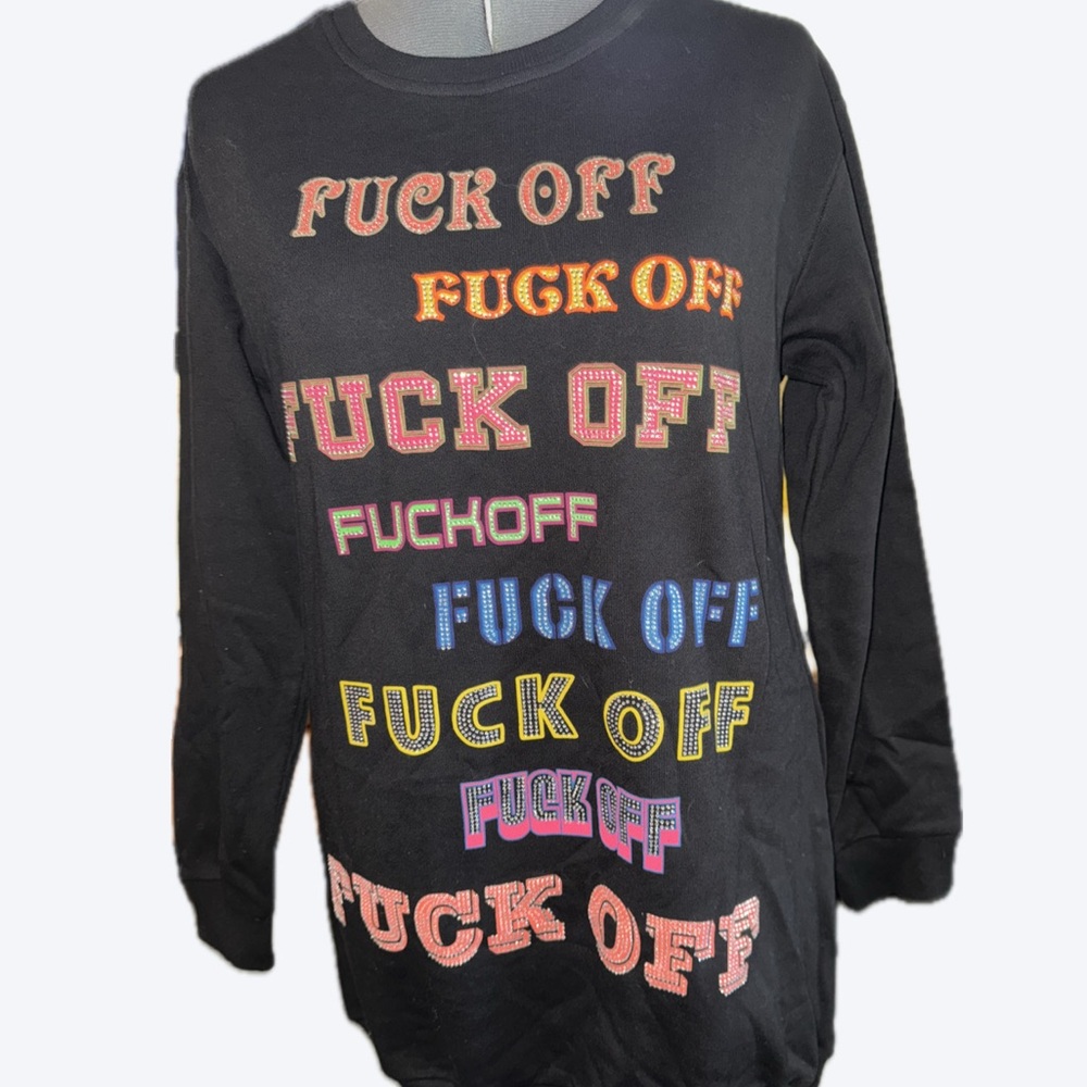 F#@K OFF CREWNECK DRESS BNWT SIZE MEDIUM